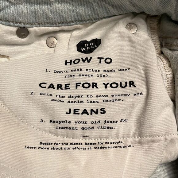 Madewell The Petite Curvy Perfect Vintage Jean Chestnut Wash women Size 26P NWT - Picture 11 of 13